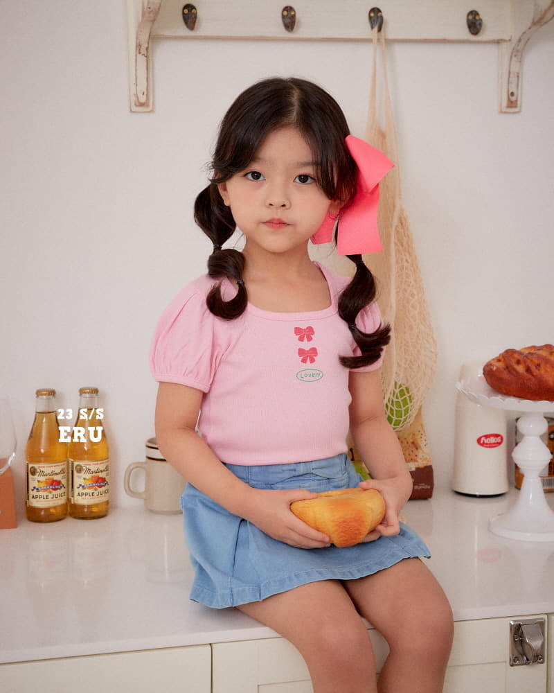 e.ru - Korean Children Fashion - #fashionkids - Ribbon Rib Tee - 8