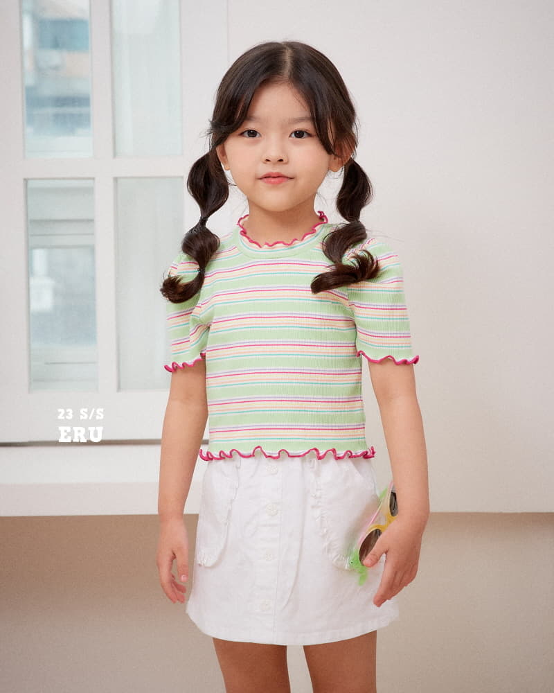 e.ru - Korean Children Fashion - #littlefashionista - Chrros Crop Tee - 2