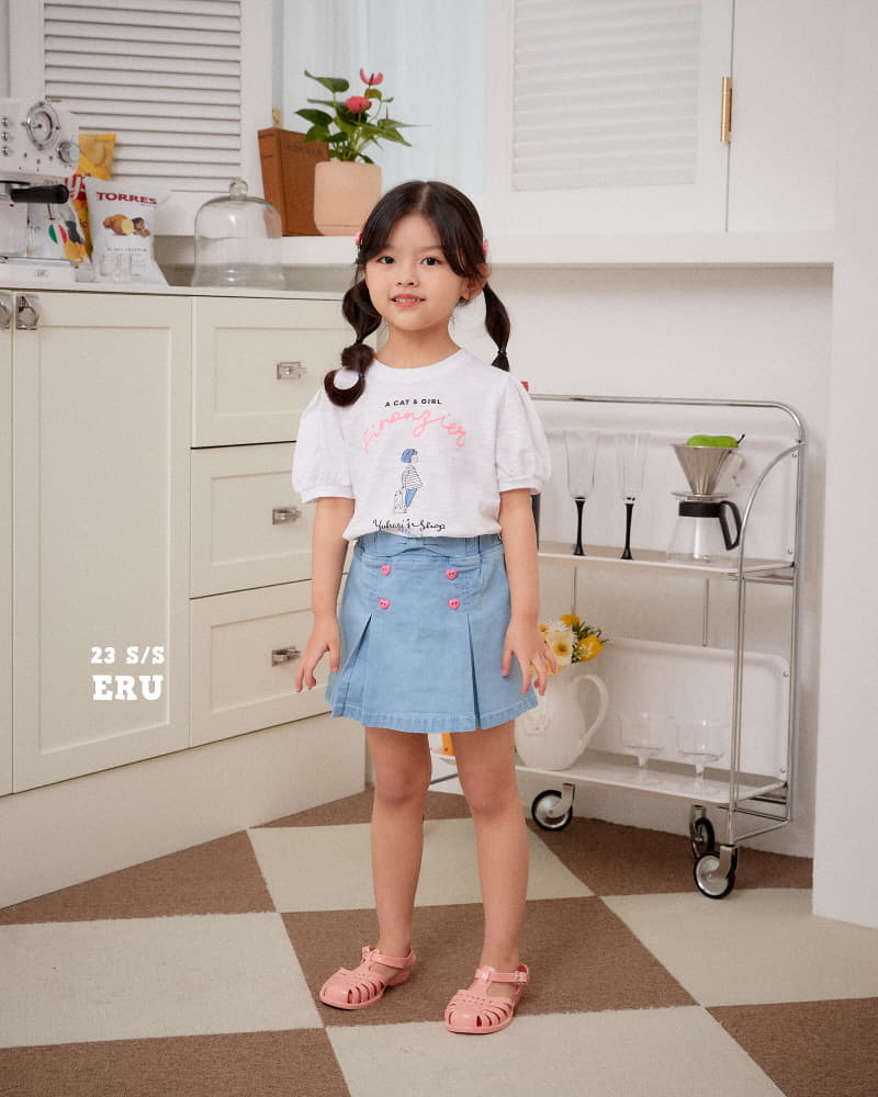 e.ru - Korean Children Fashion - #littlefashionista - Heart Wrap Skirt