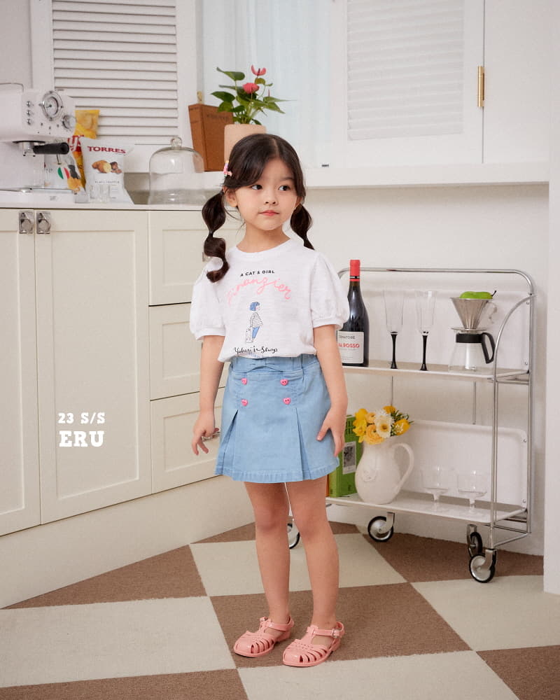 e.ru - Korean Children Fashion - #magicofchildhood - Heart Wrap Skirt - 2