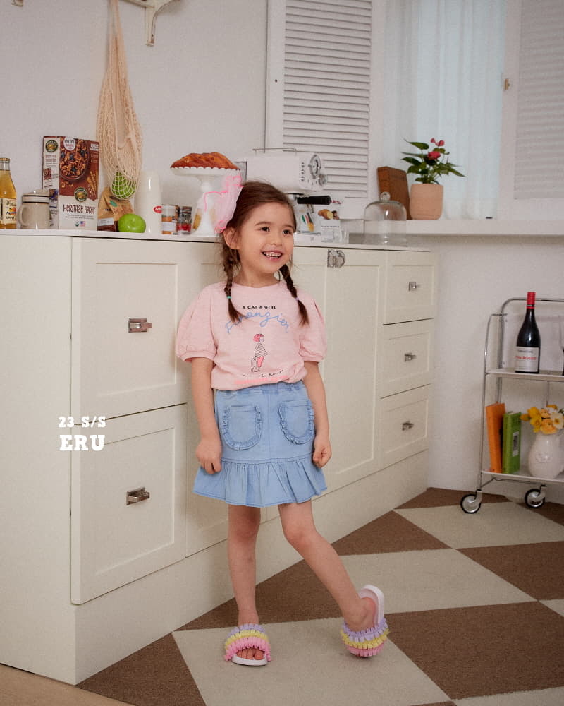 e.ru - Korean Children Fashion - #minifashionista - Frill Wrap Skirt - 2