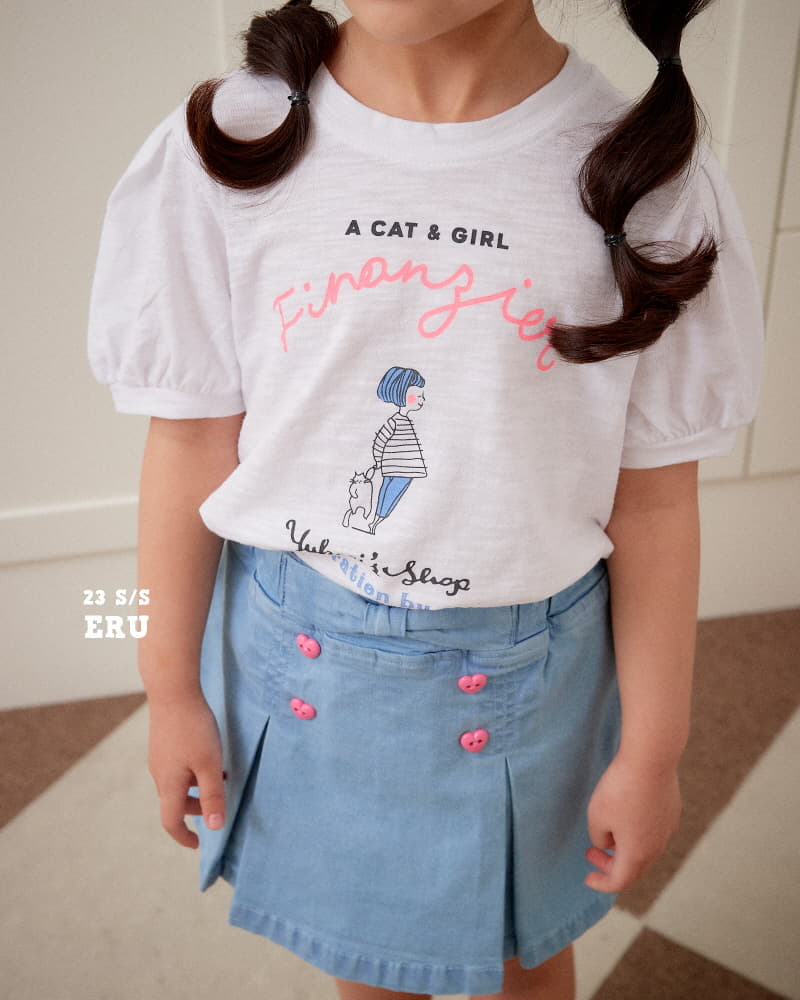 e.ru - Korean Children Fashion - #stylishchildhood - Heart Wrap Skirt - 7