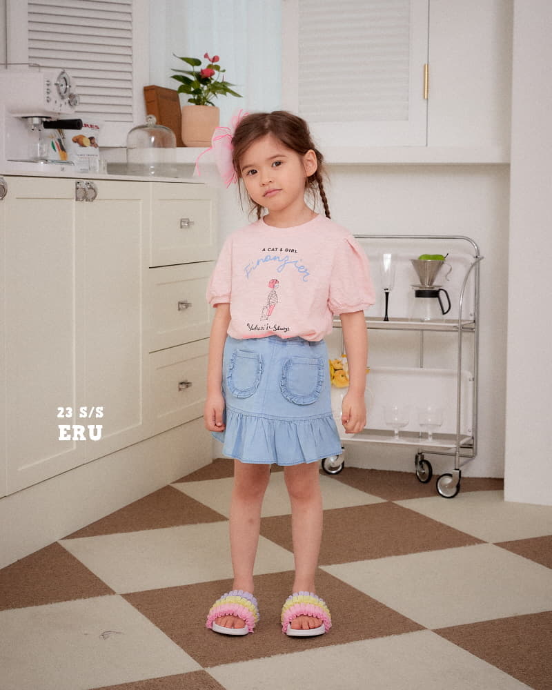 e.ru - Korean Children Fashion - #stylishchildhood - Frill Wrap Skirt - 6