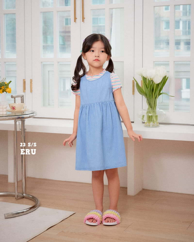 e.ru - Korean Children Fashion - #stylishchildhood - Stripes Macaroon Tee - 3