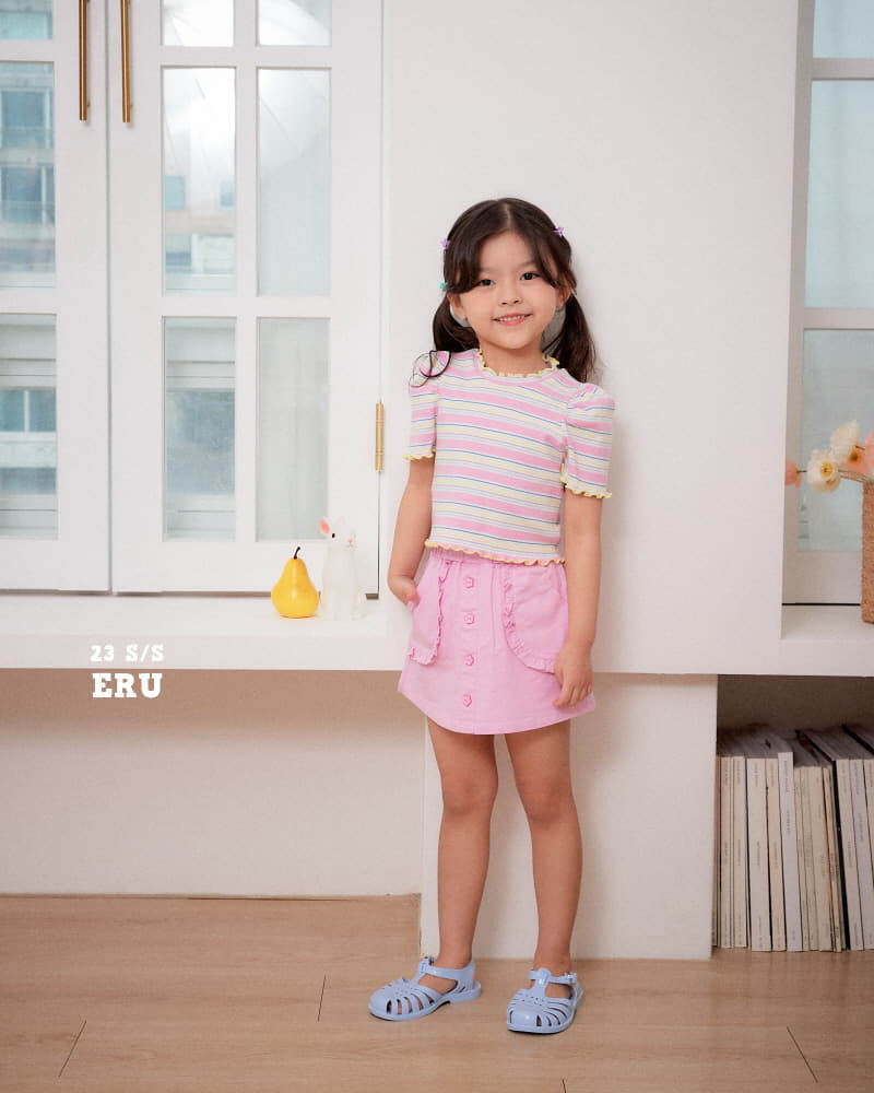 e.ru - Korean Children Fashion - #todddlerfashion - Chrros Crop Tee - 6