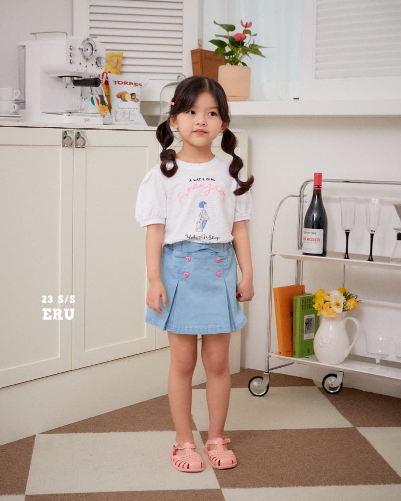 e.ru - Korean Children Fashion - #todddlerfashion - Heart Wrap Skirt - 5