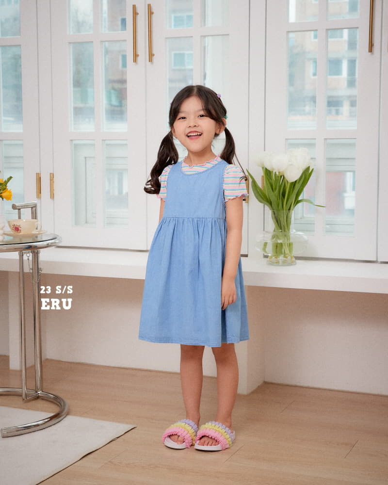 e.ru - Korean Children Fashion - #todddlerfashion - Stripes Macaroon Tee
