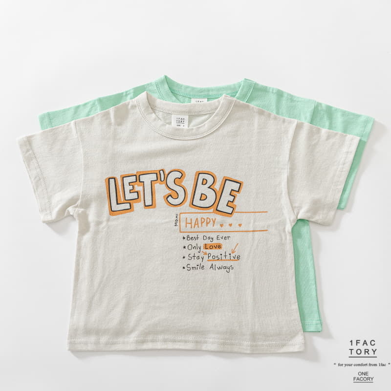 1 Fac - Korean Children Fashion - #discoveringself - Let's be Happy Tee - 4