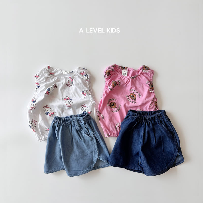 A Level - Korean Children Fashion - #kidsshorts - Hazi Denim Shorts - 10