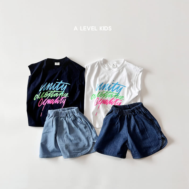 A Level - Korean Children Fashion - #kidsstore - Summer Letter Sleeveless - 7