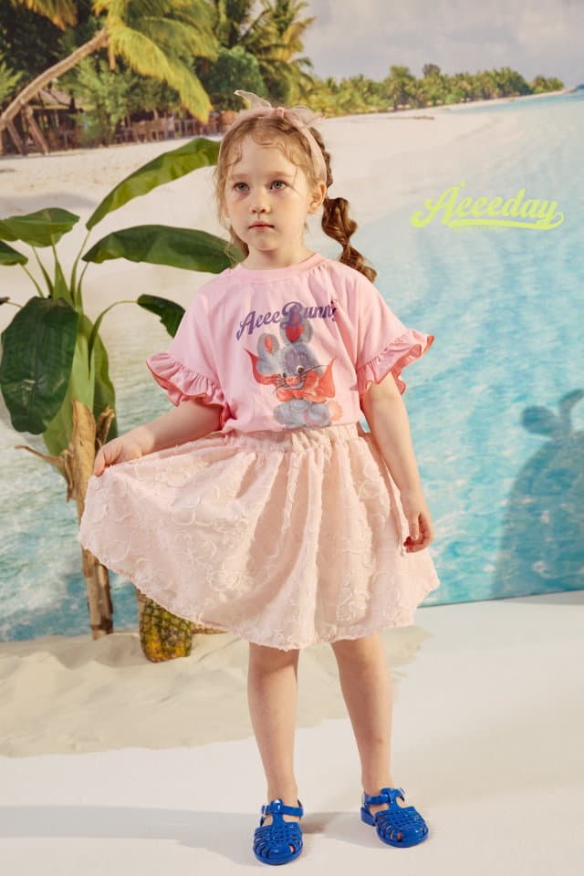 Aeeeday - Korean Children Fashion - #childofig - Flower Lace Skirt - 8