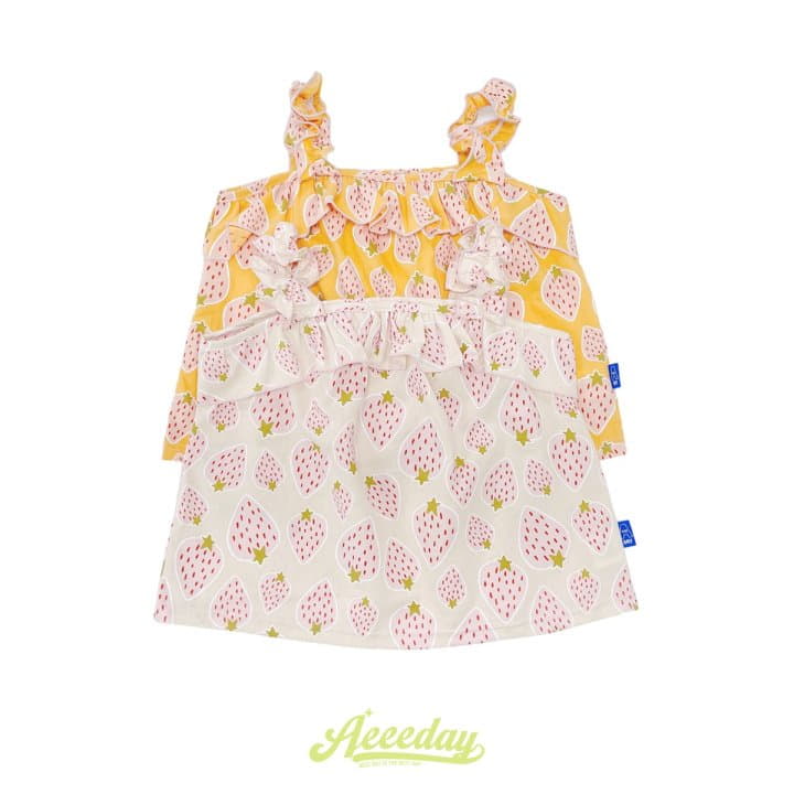 Aeeeday - Korean Children Fashion - #designkidswear - Strawberry Sleeveless