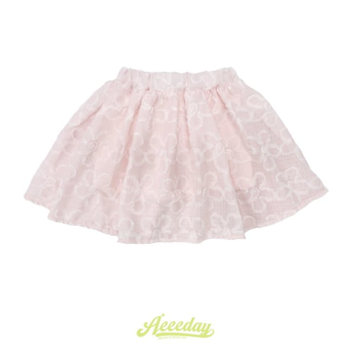 Aeeeday - Korean Children Fashion - #littlefashionista - Flower Lace Skirt