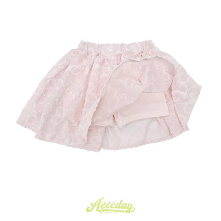Aeeeday - Korean Children Fashion - #magicofchildhood - Flower Lace Skirt - 2