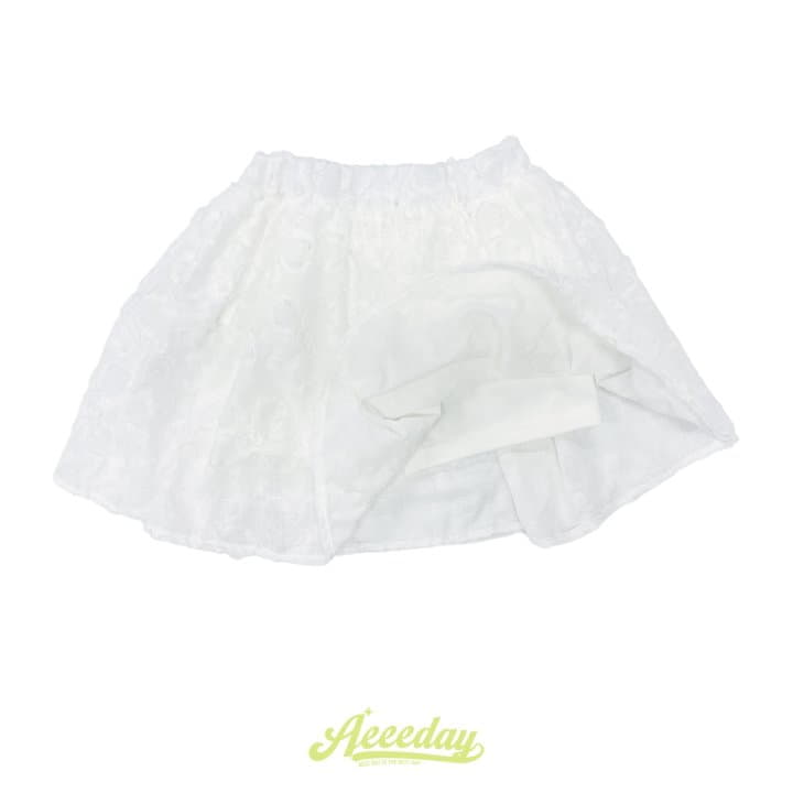 Aeeeday - Korean Children Fashion - #minifashionista - Flower Lace Skirt - 4