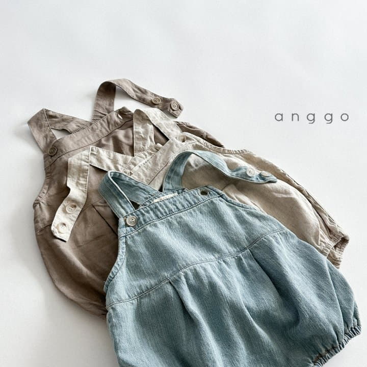 Anggo - Korean Baby Fashion - #babyfashion - Cracker Bodysuit Denim - 11
