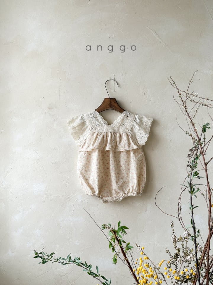 Anggo - Korean Baby Fashion - #onlinebabyboutique - Rosemary Bodysuit Flower - 3