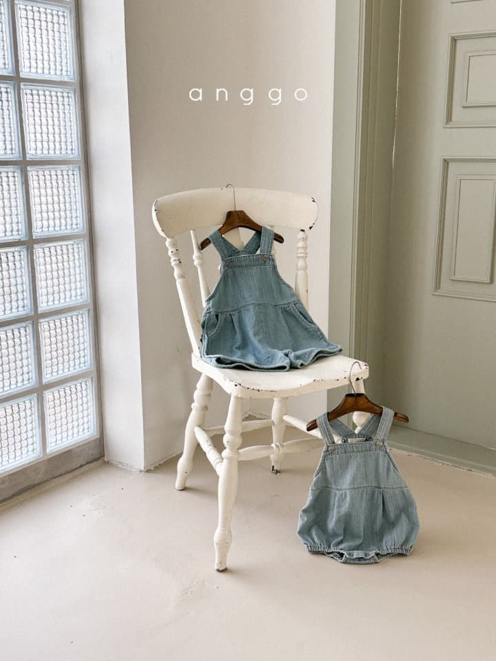 Anggo - Korean Baby Fashion - #onlinebabyshop - Cracker Bodysuit Denim - 6