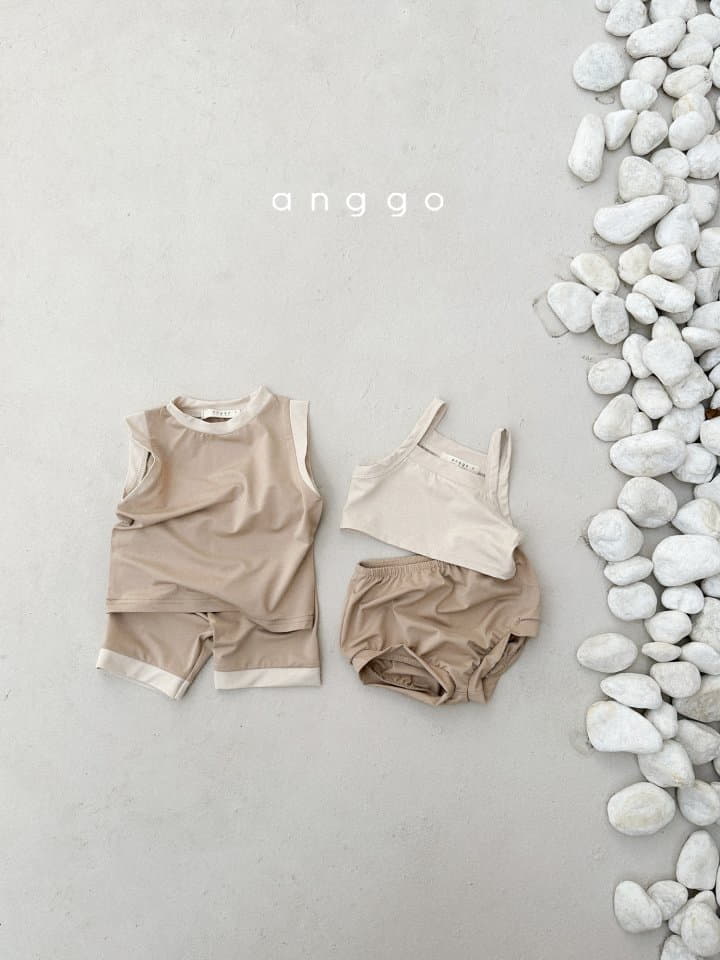 Anggo - Korean Children Fashion - #Kfashion4kids - Plain Swimwear Bikini