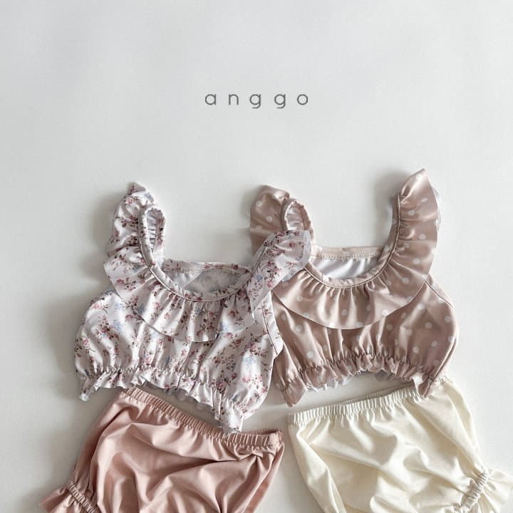 Anggo - Korean Children Fashion - #discoveringself - Blossom Bikini with Hat - 9