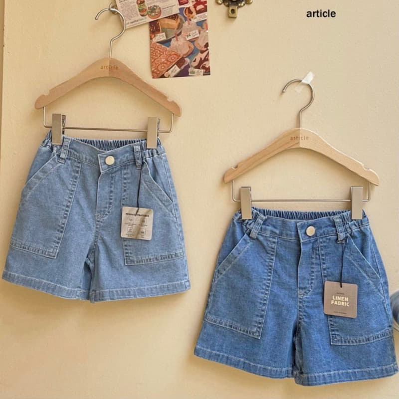 Article - Korean Children Fashion - #childrensboutique - Curve Denim Shorts - 7