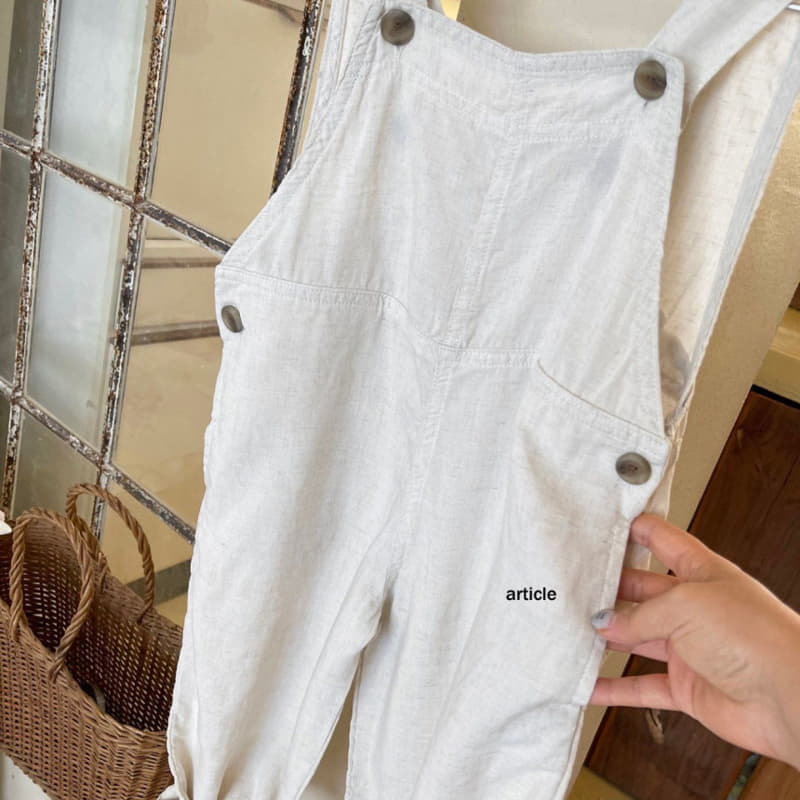 Article - Korean Children Fashion - #toddlerclothing - Cos Tencel Overalls - 3