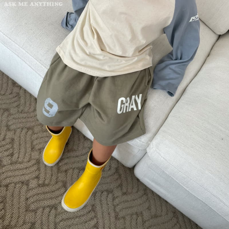 Ask Me Anything - Korean Children Fashion - #kidzfashiontrend - Gray Pants - 5