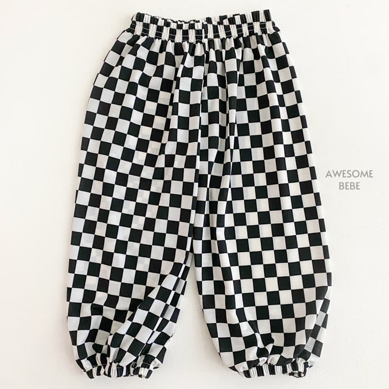 Awesome Bebe - Korean Children Fashion - #childrensboutique - Checker Board Pants