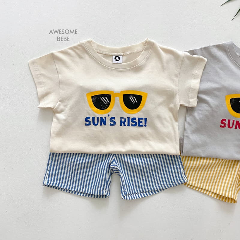 Awesome Bebe - Korean Children Fashion - #magicofchildhood - Sun Rise Top Bottom Set