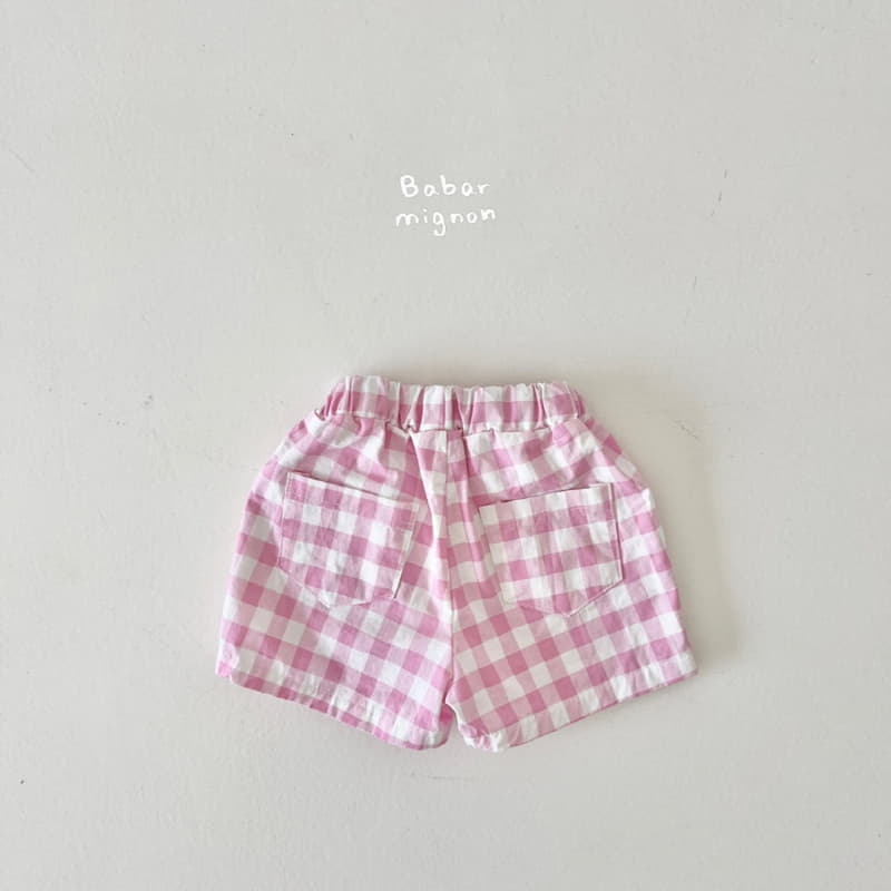 Babar Mignon - Korean Children Fashion - #childofig - Check Shorts - 10