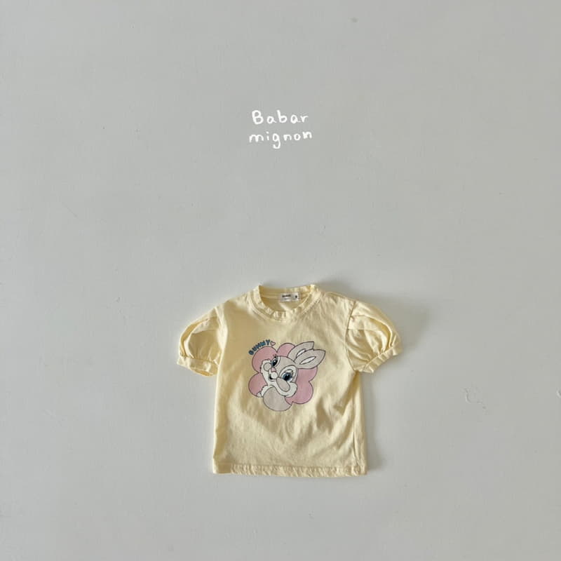 Babar Mignon - Korean Children Fashion - #childofig - Bunny Puff Tee - 7