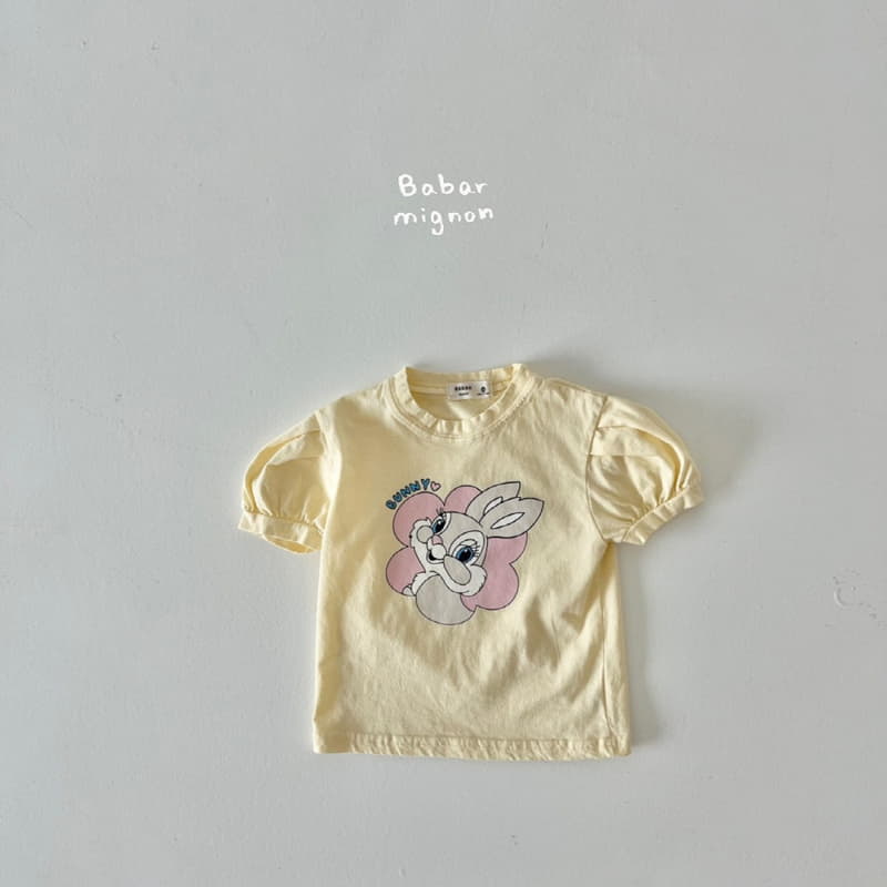 Babar Mignon - Korean Children Fashion - #childofig - Bunny Puff Tee - 8