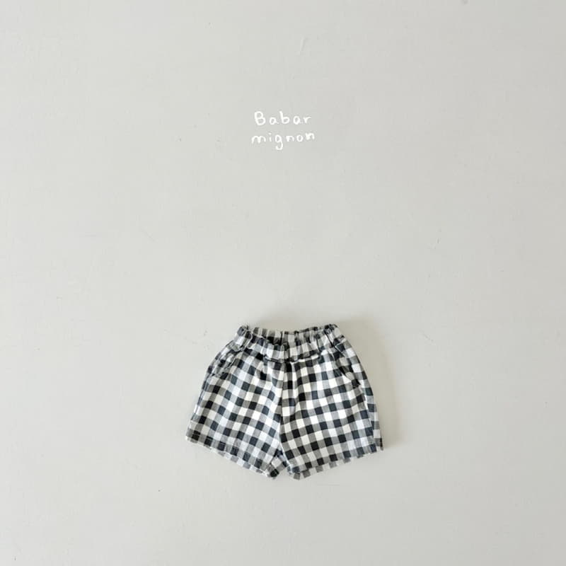 Babar Mignon - Korean Children Fashion - #childrensboutique - Check Shorts - 11
