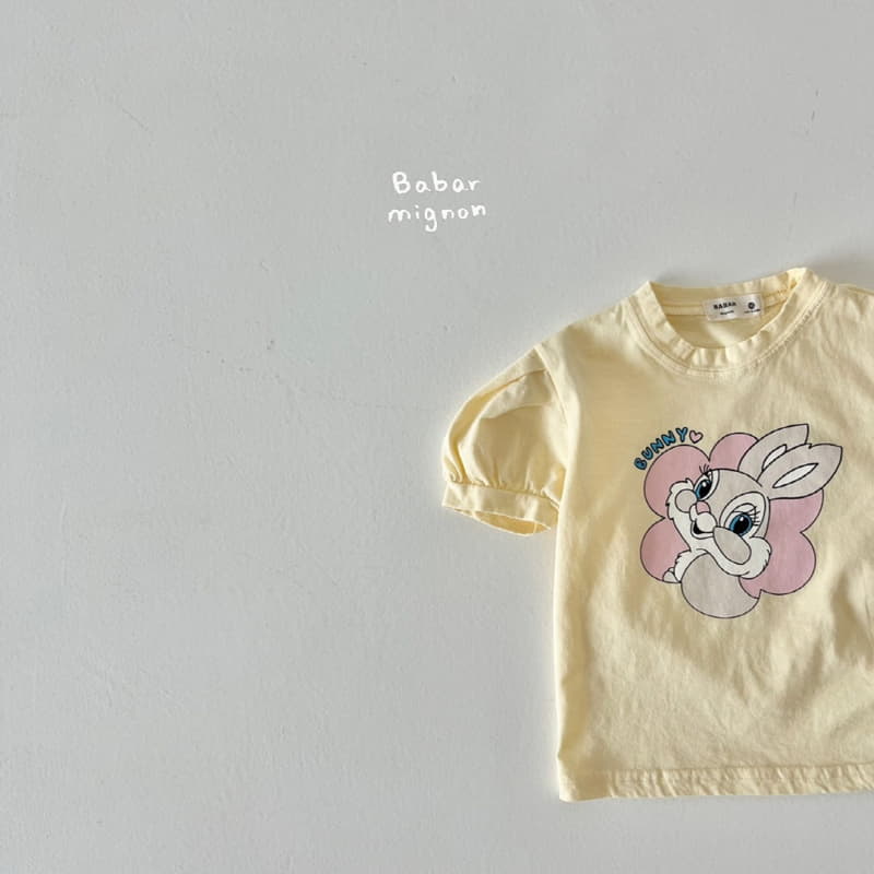 Babar Mignon - Korean Children Fashion - #childrensboutique - Bunny Puff Tee - 9