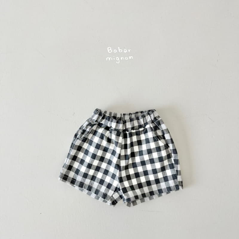 Babar Mignon - Korean Children Fashion - #designkidswear - Check Shorts - 12