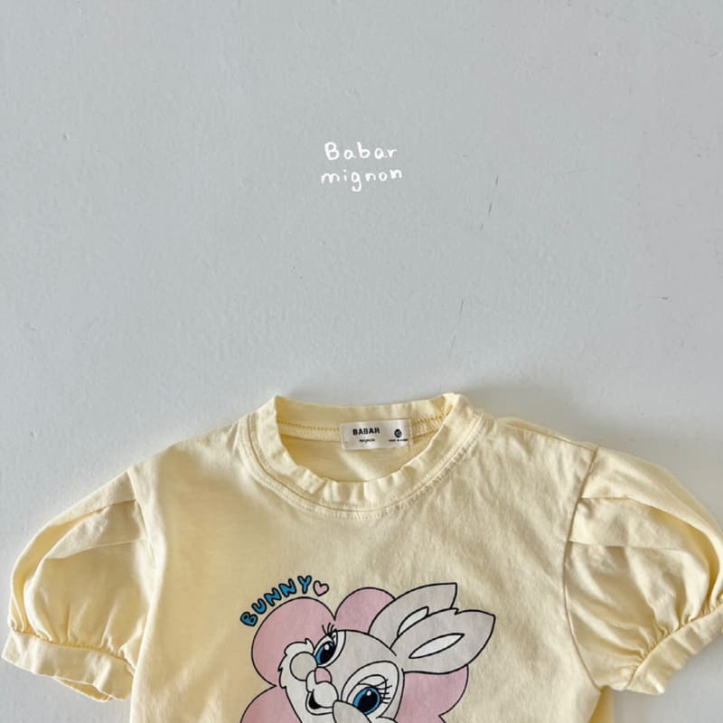 Babar Mignon - Korean Children Fashion - #designkidswear - Bunny Puff Tee - 10