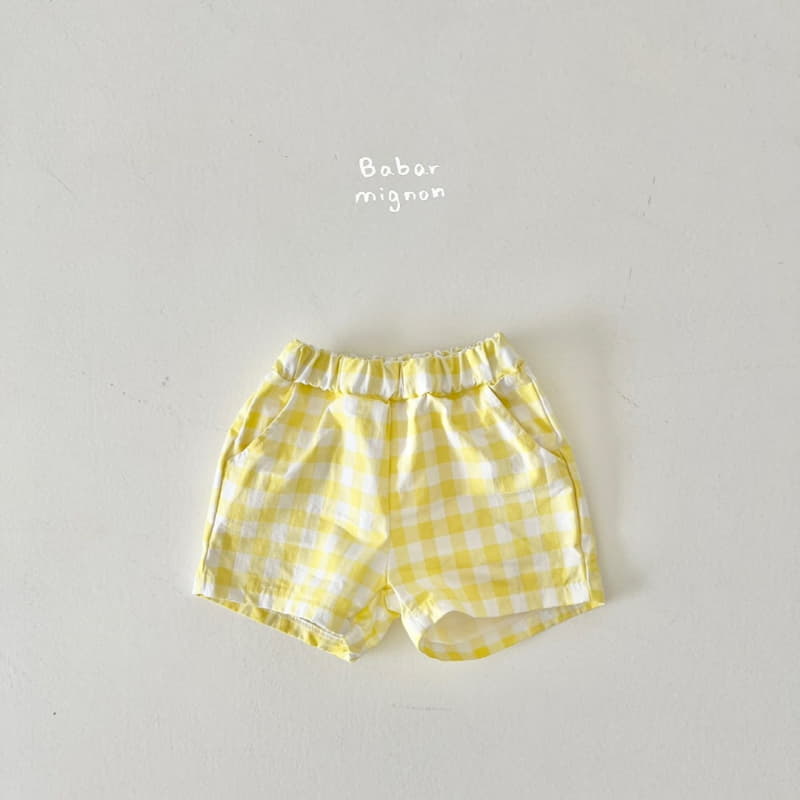 Babar Mignon - Korean Children Fashion - #kidsstore - Check Shorts - 2