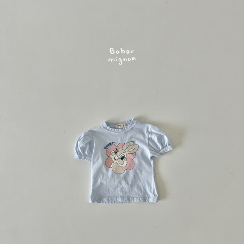 Babar Mignon - Korean Children Fashion - #littlefashionista - Bunny Puff Tee - 3