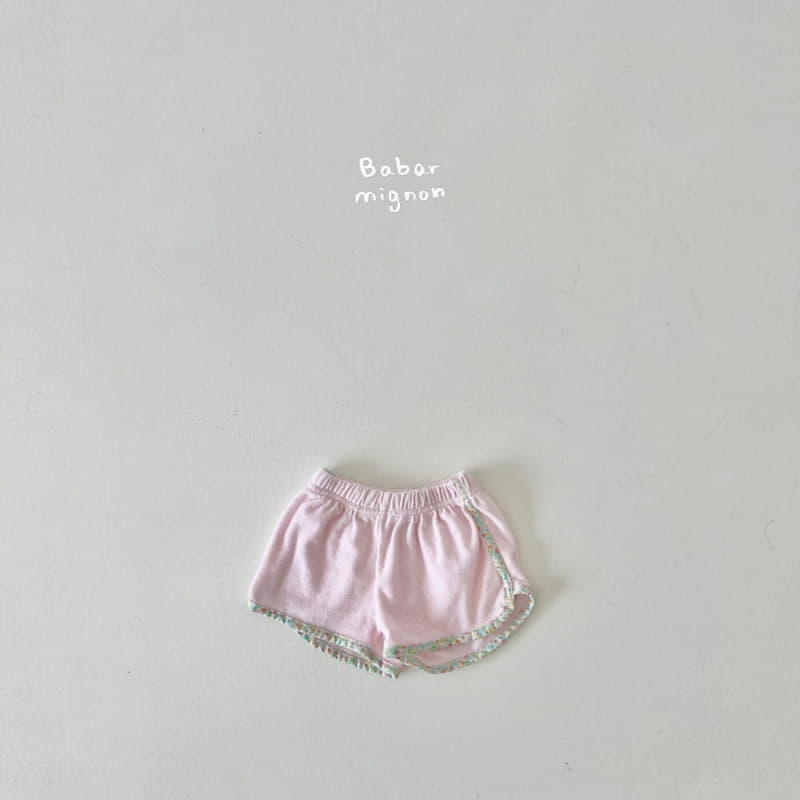 Babar Mignon - Korean Children Fashion - #littlefashionista - Terry Piping Shorts