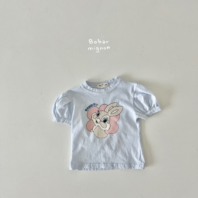 Babar Mignon - Korean Children Fashion - #littlefashionista - Bunny Puff Tee - 4