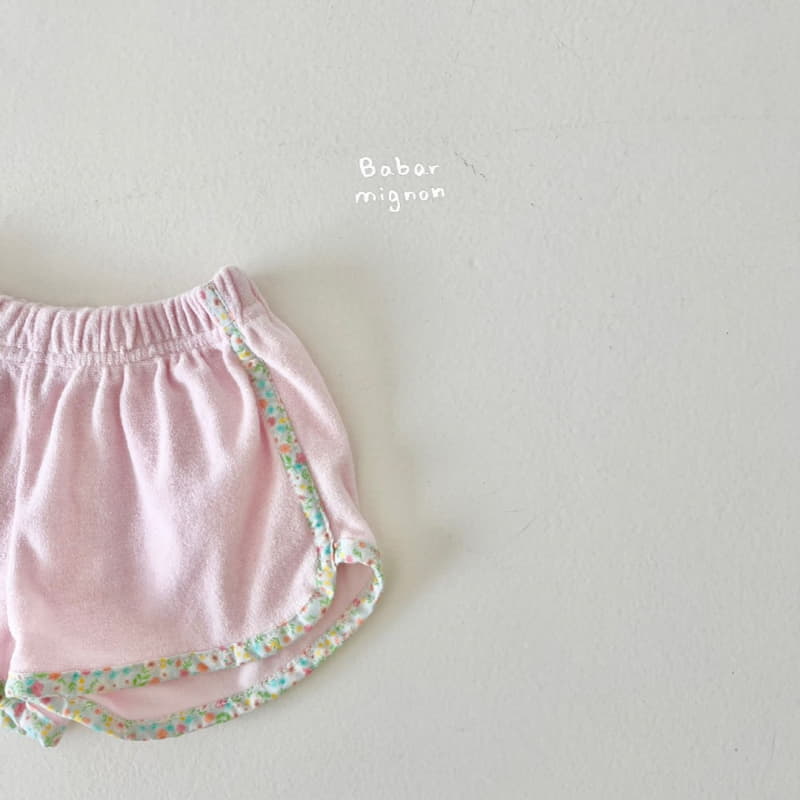 Babar Mignon - Korean Children Fashion - #minifashionista - Terry Piping Shorts - 3
