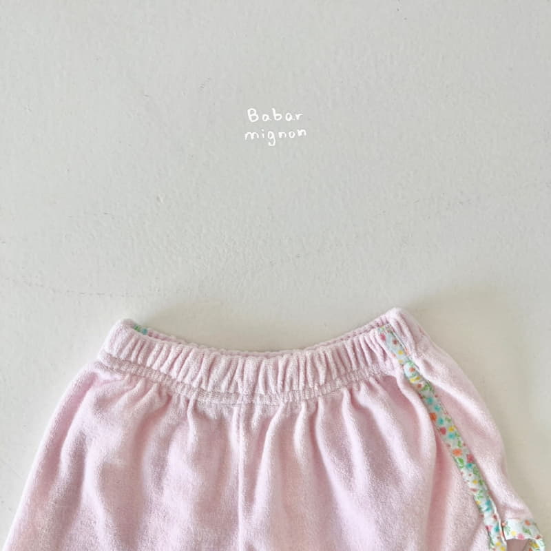 Babar Mignon - Korean Children Fashion - #minifashionista - Terry Piping Shorts - 4