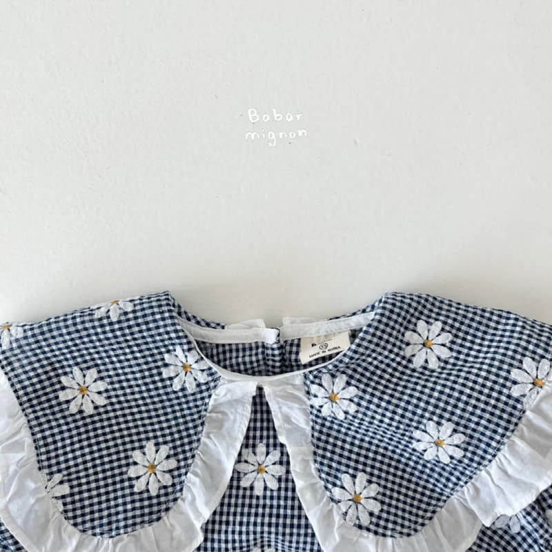Babar Mignon - Korean Children Fashion - #stylishchildhood - Flower Collar Top Bottom Set - 6