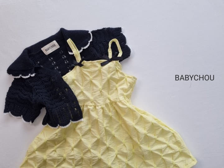 Babychou - Korean Children Fashion - #designkidswear - Ribbon One-piece - 9