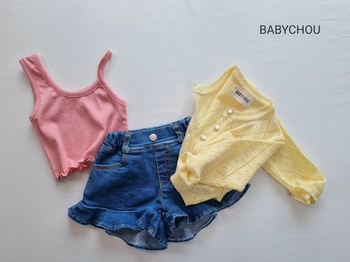 Babychou - Korean Children Fashion - #designkidswear - Slim Unbal Sleeveless - 8