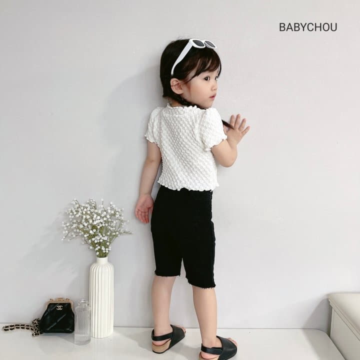 Babychou - Korean Children Fashion - #designkidswear - Harnie Crop Tee - 6