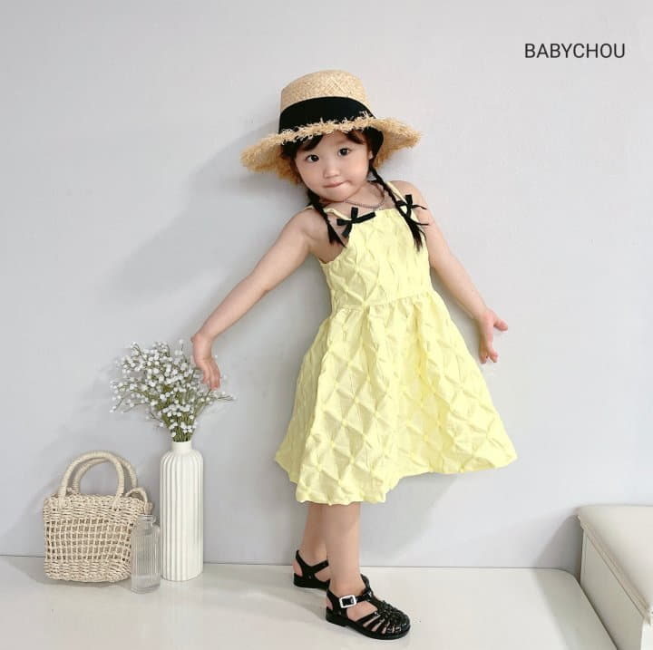 Babychou - Korean Children Fashion - #discoveringself - Ribbon One-piece - 10