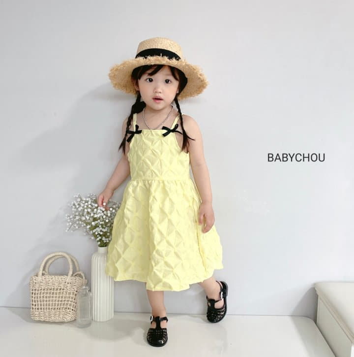 Babychou - Korean Children Fashion - #fashionkids - Ribbon One-piece - 11