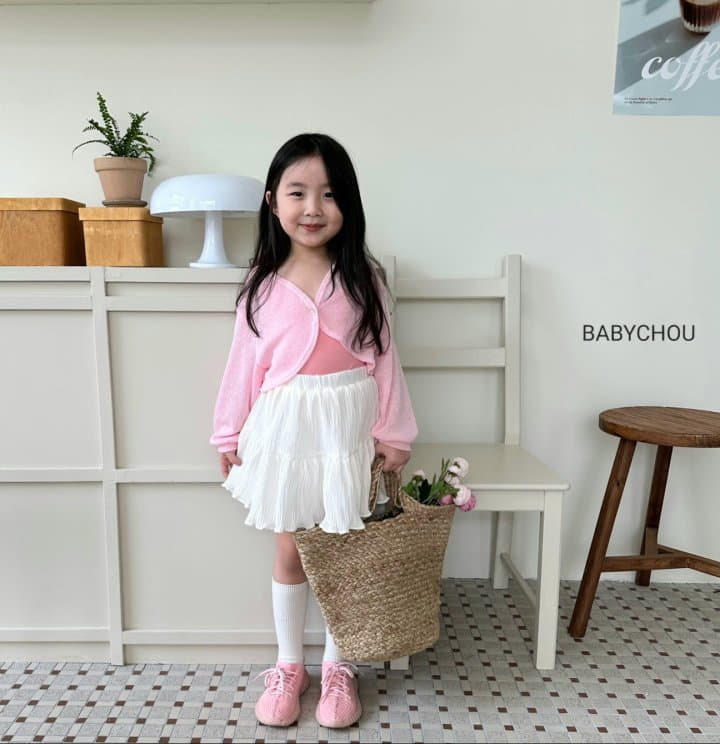 Babychou - Korean Children Fashion - #kidsshorts - Slim Unbal Sleeveless - 11