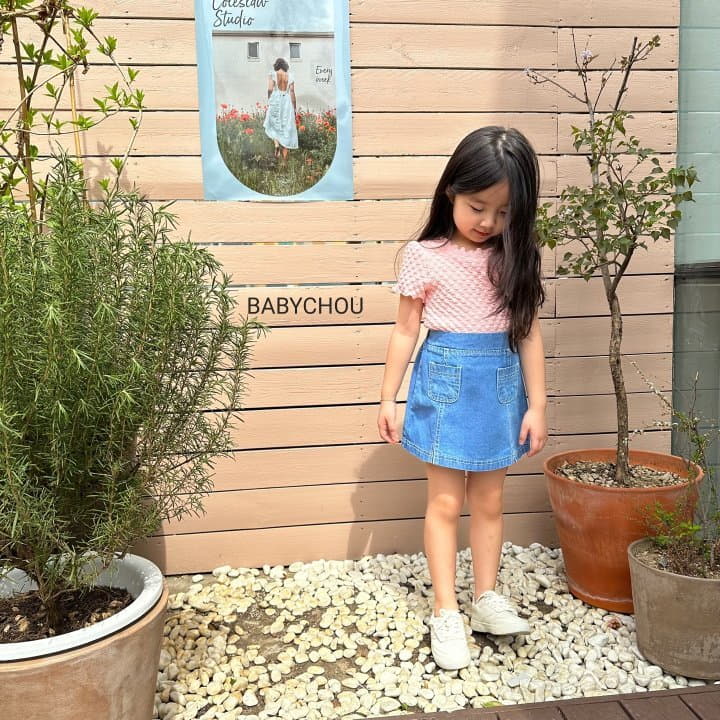 Babychou - Korean Children Fashion - #kidsstore - Harnie Crop Tee - 10